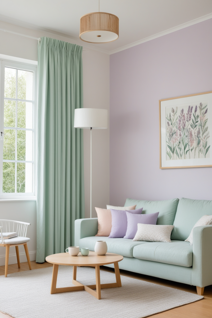 Soft Pastel Living Room — Home Decor Ideas
