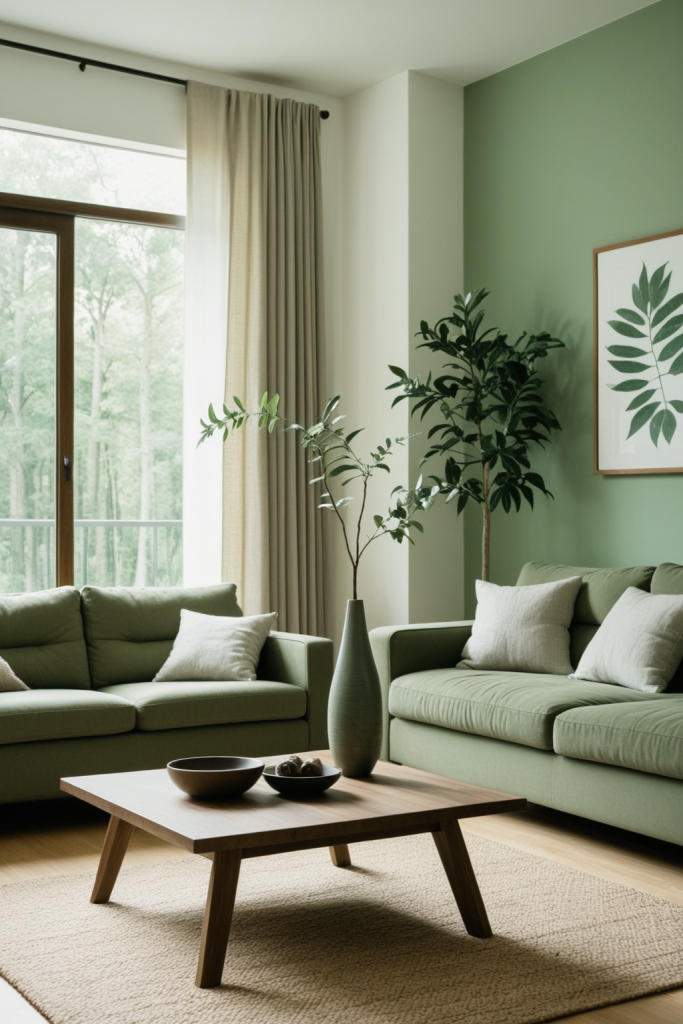 36" Faux Italian Ruscus Stem — Beige Green Contemporary Style — interior inspiration