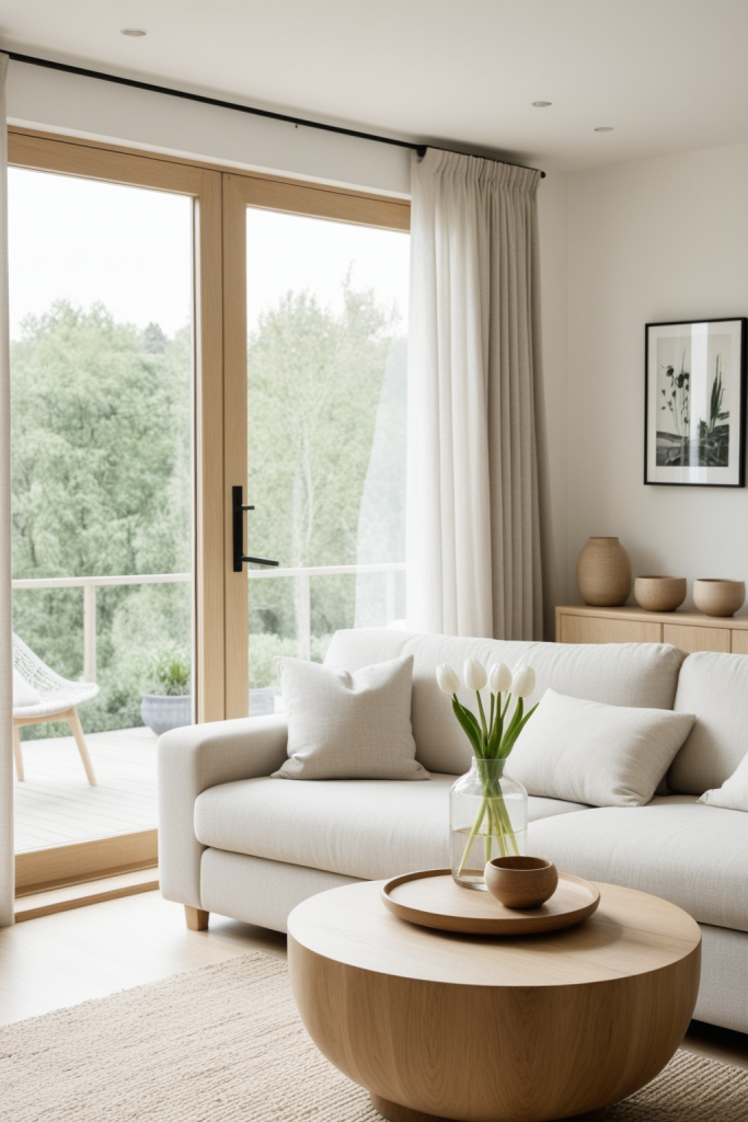 Faux Tulip Stem Bundle — White Green Contemporary — interior inspiration