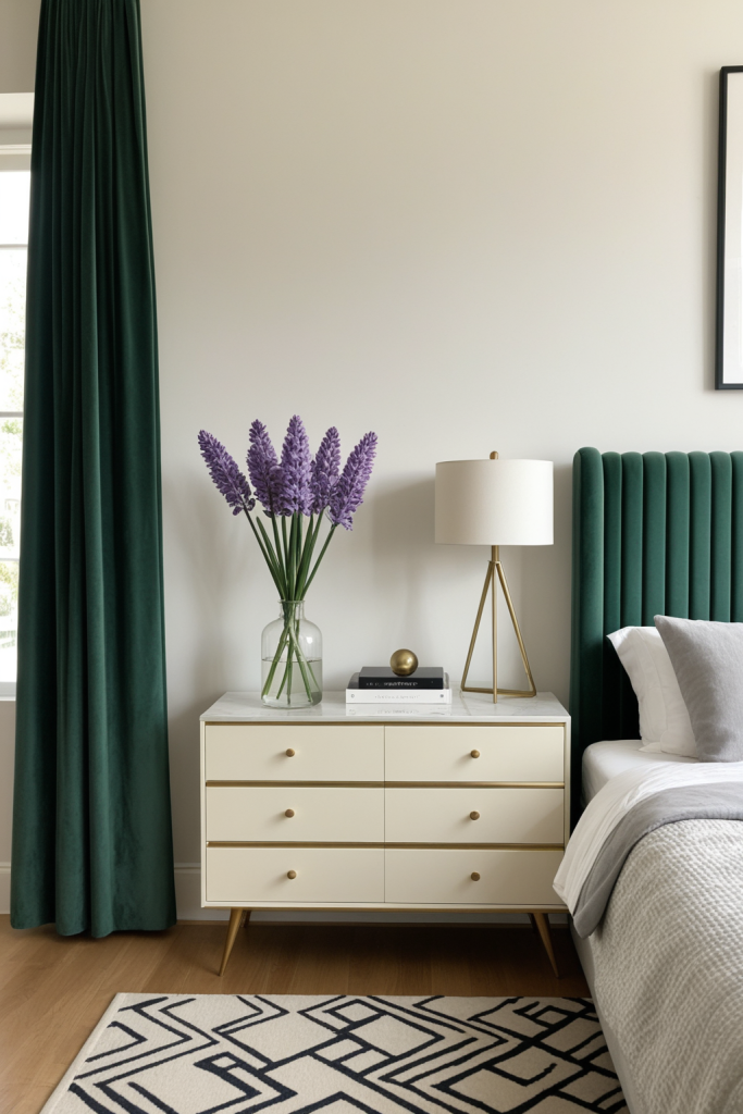 Faux Hyacinth Purple Violet Stem — Plastic Petal Contemporary — interior inspiration