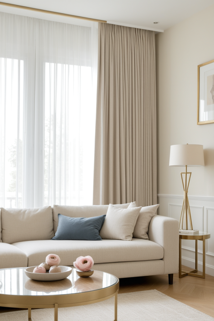 Faux Blush Ranunculus Stem — Faux Flower Stem, Warm Beige Contemporary — interior inspiration