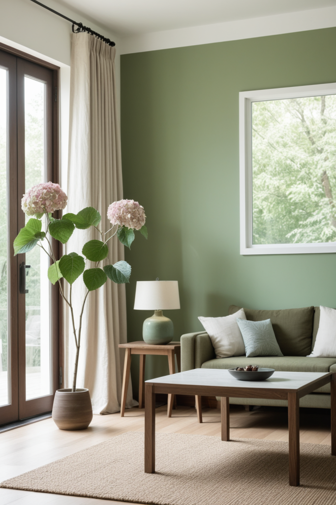 Faux Hydrangea Stem for Warm Neutral Decor