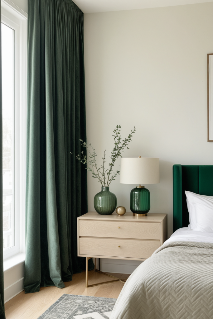 Faux Moss Twig — Natural Green Contemporary Organic Texture