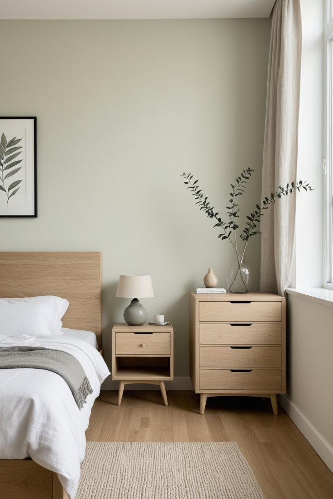 26" Faux Ruscus Leaf Stem — Beige Plastic Contemporary Style — interior inspiration